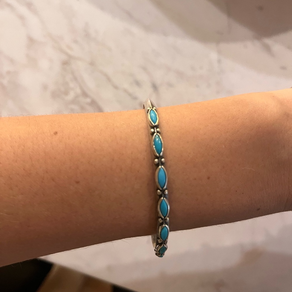 Chan Luu turquoise sterling silver cuff